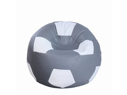 Sedací vak MÍČ – šedo/bílý