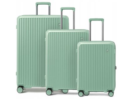 Cestovní kufr z polykarbonátu MONTE CARLO – zelený