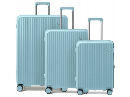 Cestovní kufr z polykarbonátu MONTE CARLO – modrý