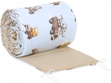 Ochranný mantinel do postýlky PREMIUM 180x30 cm, vzor 737
