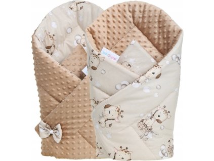 Oboustranná zavinovačka pro miminka MINKY 80x80 cm, vzor 778