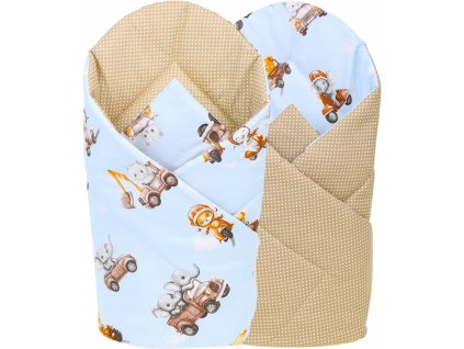 Oboustranná zavinovačka pro miminka 80x80 cm, vzor 737