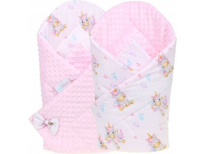 Oboustranná zavinovačka pro miminka MINKY 80x80 cm, vzor 749
