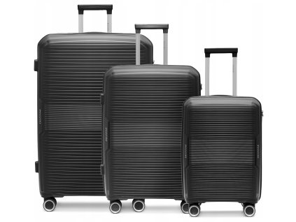 Cestovní kufr z polypropylenu YOKU – černý