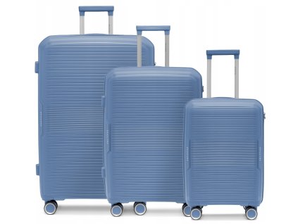 Cestovní kufr z polypropylenu YOKU – modrý