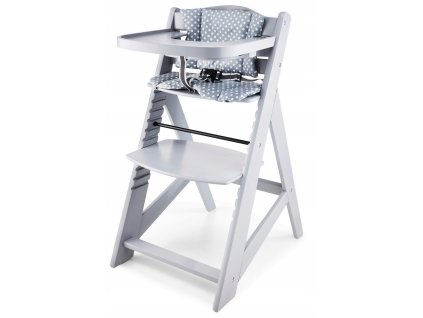 Jídelní židlička CLASSIC NATURE – šedá