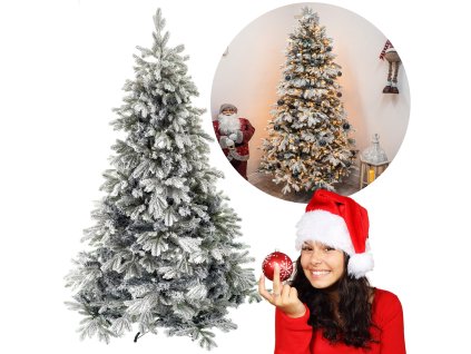 Umělý vánoční stromek – Jedle Alpská Sněhová Premium