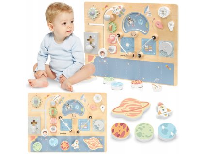 Dřevěná manipulační tabule – Vesmír