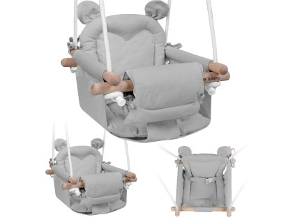 Dětská houpačka BEAR DREAM – šedá