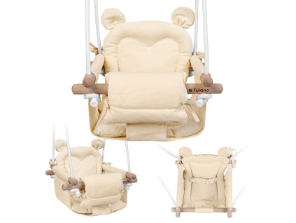 Dětská houpačka BEAR DREAM – béžová