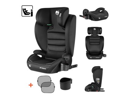 Autosedačka DRIVE PRO 100–150 cm i-Size Isofix – černá