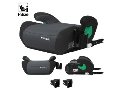 Autosedačka BOOSTER PRO ISOFIX i-Size 125–150 cm – grafitová