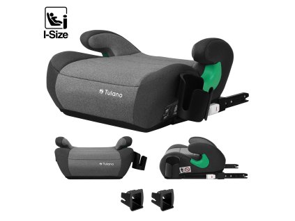 Autosedačka BOOSTER PRO ISOFIX i-Size 125–150 cm – šedá