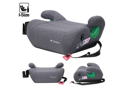 Autosedačka BOOSTER PRO i-Size 125–150 cm – šedá