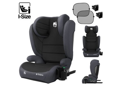 Autosedačka PROTECT i-Size 100–150 ISOFIX - černo-šedá