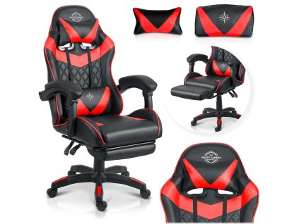 Herní židle SHADOW STRIKE – červená