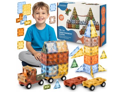 Magnetické kostky MAGIC MAGNETIC – 100 dílků