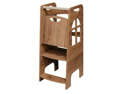 Montessori kuchyňský pomocník Kitchen Helper TOWER STEP – dub přírodní