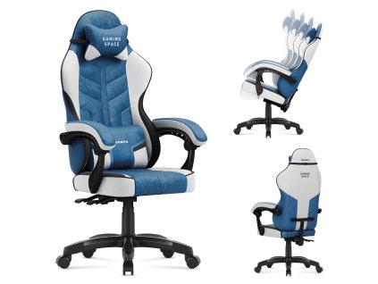 Herní židle GAMING SPACE 2.7 – modré