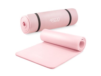 Podložka na cvičení NBR 1,5 cm - světle růžová