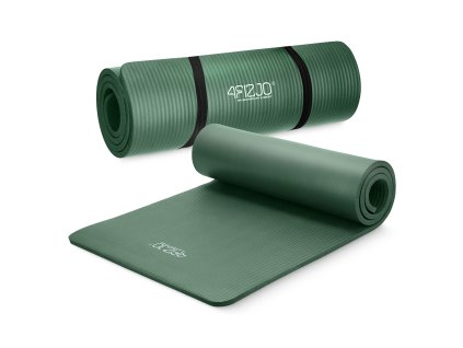 Podložka na cvičení NBR 1,5 cm - šalvějová zeleň