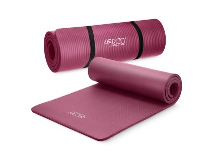 Podložka na cvičení NBR 1 cm - vínová