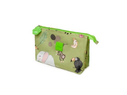 Dětská kosmetická taštička – zelené safari