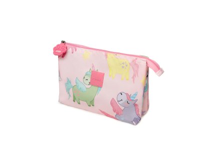 Dětská kosmetická taštička – růžoví jednorožci