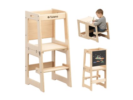 Kuchyňský pomocník KITCHEN HELPER WOODEN 3v1 – natural