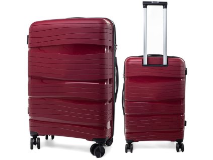 Střední cestovní kufr DESERT - bordó