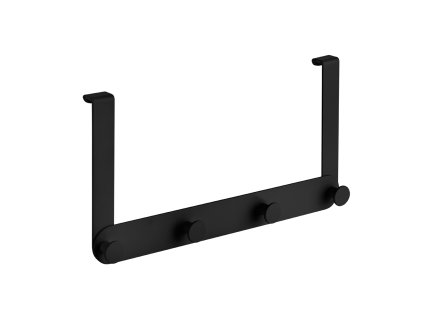 Držák na ručníky na sprchovou zástěnu MIRI – černá