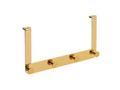 Držák na ručníky na sprchovou zástěnu MIRI – zlatá