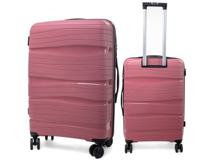 Střední cestovní kufr DESERT - rose red
