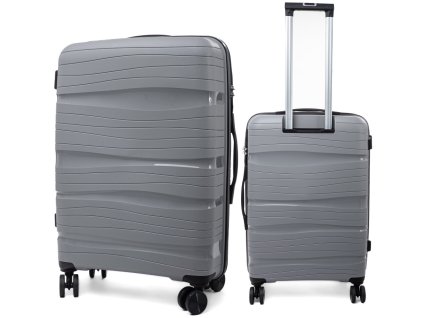 Střední cestovní kufr DESERT - šedý