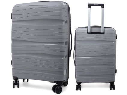 Velký cestovní kufr DESERT - šedý