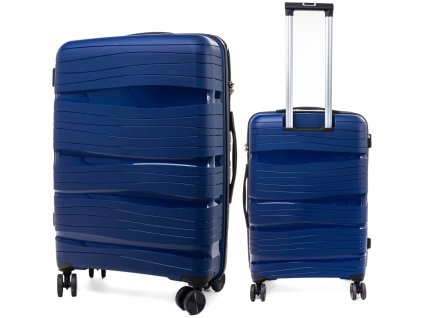 Střední cestovní kufr DESERT - tmavě modrý