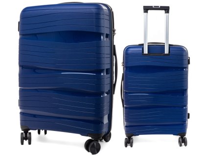 Velký cestovní kufr DESERT - tmavě modrý