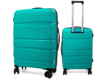 Střední cestovní kufr DESERT - smaragdový