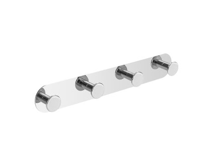 Držák na ručníky se čtyřmi háčky MIRI – chrom