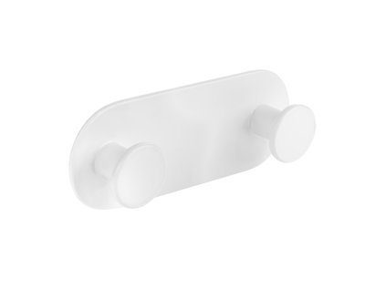 Držák na ručníky se dvěma háčky MIRI – bílá