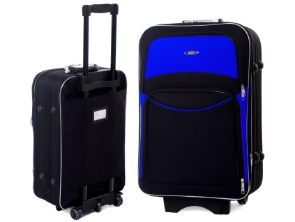 Střední cestovní kufr BELLA - černo modrý