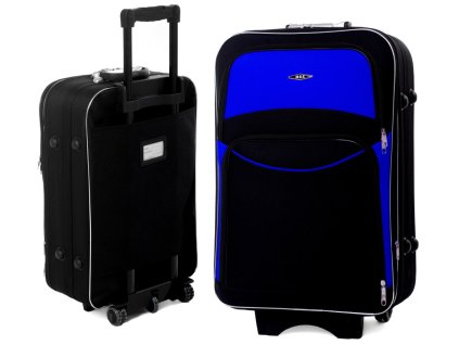 Velký cestovní kufr BELLA - černo modrý