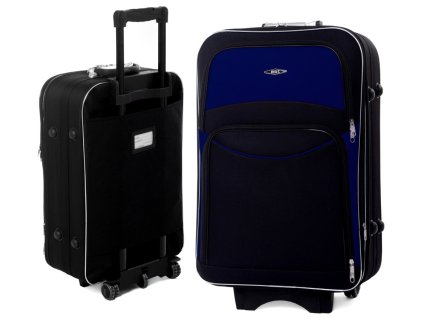 Velký cestovní kufr BELLA - černo tmavě modrý