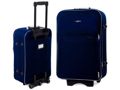 Střední cestovní kufr BELLA - tmavě modrý