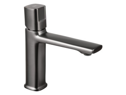 Stojánková umyvadlová baterie TORES s výpustí click-clack - grafitová