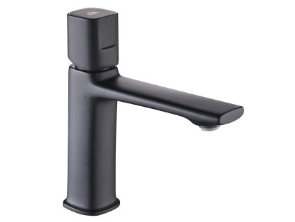 Stojánková umyvadlová baterie TORES s výpustí click-clack - černá