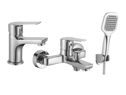 Koupelnový set baterií BORGO – vana, chromový