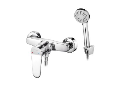 Nástěnná sprchová baterie se sprchovým setem ATEZ – chromová