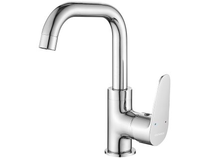 Stojánková umyvadlová baterie s výtokem L SAGRA - chromová