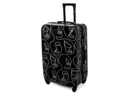 Velký cestovní kufr ART - černý